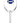THE QUEENS JEWELS Football Jeweled Glassware - Stemmed - Blue and White