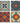 CounterArt and Highland Home Spanish Villa Assorted Image Tumbled Tile Coaster 4 Pack