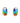 Desert Trail Turquoise & Gems LLC Gemstone Inlay Sterling Post Earrings (Tube Shape) - 5 Style