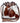 RAFTER T RANCH CO RCTC BL 469 BN Bucket Drawstring Bag with Brown/White HairOn