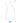 KENDRA SCOTT Elisa Vintage Silver Bamboo Frame Short Pendant Necklace Variegated Indigo Magnesite