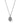 KENDRA SCOTT Daphne Silver Framed Short Pendant Necklace in Platinum