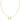 Pearl Gold Letter H Short Pendant Necklace in White Pearl