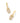 KENDRA SCOTT  Bailey Gold Pave Huggie Earrings in White Crystal