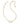 KEDNRA SCOTT Emery Gold Link and Chain Necklace in White Crystal