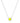 KENDRA SCOTT Tennis Silver Short Pendant Necklace in Chartreuse Magnesite