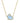 Kendra Scott - BLUE/GOLD BUNNY SHORT PENDANT NECKLACE