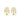Kendra Scott - JANE HUGGIE EARRINGS WHITE ENAMEL - Gold