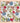 Sensibling Corp. - Earthy Floral Garden Printed Square Silky Satin Scarf - Orange/Pink