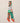 Senibling Corp. - Abstract Pattern Printed Twilly Skinny Scarf - Orange