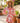 Sensibling Corp. - Colorful Boho Floral Print V-Neck Tunic Dress - Red