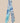 Sensibling Corp. - Abstract Pattern Printed Twilly Skinny Scarf - Light Blue