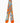 Sensibling Corp. - Abstract Playing Card Print Silky Twilly Skinny Scarf - Orange