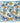 Sensibling Corp. - Earthy Floral Garden Printed Square Silky Satin Scarf - Light Blue