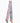 Sensibling Corp. - Paisley Pattern Print Silky Twilly Skinny Scarf - Pink/Multicolor
