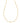 KENDRA SCOTT HAVEN HRT STRND GLD 160  Haven Gold Crystal Heart Strand Necklace in White Crystal