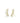 KENDRA SCOTT LAURIE GLD 710 Laurie Earrings Gold Metal White CZ