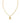 KENDRA SCOTT Crystal Letter R Short Pendant Necklace in Gold White Crystal