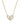 KENDRA SCOTT Heart Letter N Short Pendant Necklace in Gold Ivory Mother of Pearl