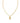 KENDRA SCOTT Crystal Letter S Short Pendant Necklace in Gold White Crystal