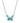 KENDRA SCOTT Bianca Butterfly Short Pendant Necklace in Silver Bright Aqua Mix