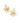 KENDRA SCOTT Bianca Butterfly Huggie Earrings in Gold Iridescent White Mix