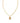 KENDRA SCOTT Crystal Letter B Short Pendant Necklace in Gold White Crystal