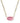 KENDRA SCOTT Elisa Enamel Frame Paperclip Necklace in Gold Bright Pink Illusion