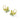 KENDRA SCOTT Bianca Butterfly Huggie Earrings in Gold Green Mix