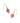 KENDRA SCOTT ABBIE CRYSTAL DROP EARRINGS GOLD PINK MIX