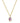 KENDRA SCOTT Hallie Short Pendant Necklace in Gold Purple Watercolor Illusion