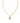 KENDRA SCOTT Crystal Letter E Short Pendant Necklace in Gold White Crystal