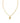 KENDRA SCOTT Crystal Letter P Short Pendant Necklace in Gold White Crystal