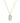 KENDRA SCOTT Elle Lattice Frame Large Long Pendant Necklace in Gold Light Green Mother of Pearl