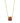 KENDRA SCOTT PRESENT SHORT PENDANT NECKLACE GOLD RED CRYSTAL