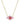 KENDRA SCOTT ABBIE CRYSTAL SHORT PENDANT NECKLACE GOLD PINK MIX