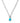 KENDRA SCOTT Daphne Link and Chain Necklace in Silver Variegated Turquoise Magnesite