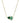 KENDRA SCOTT TATUM SHORT PENDANT NECKLACE GOLD GREEN MIX