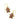 KENDRA SCOTT GINGERBREAD DROP EARRINGS GOLD BROWN GOLDSTONE