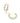 KENDRA SCOTT JAMIE HOOP EARRINGS GOLD WHITE CZ