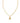KENDRA SCOTT Crystal Letter A Short Pendant Necklace in Gold White Crystal