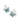 KENDRA SCOTT Bianca Butterfly Huggie Earrings in Silver Bright Aqua Mix