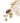 KENDRA SCOTT Game Day Bag Charm in Gold Maroon Mix