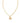 KENDRA SCOTT Crystal Letter H Short Pendant Necklace in Gold White Crystal