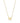 KENDRA SCOTT Letter M Pendant Necklace in Gold Metal