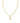 KENDRA SCOTT Crystal Letter L Short Pendant Necklace in Gold White Crystal