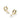 KENDRA SCOTT SASHA HEART HUGGIE EARRINGS GOLD FRESHWATER CULTURED PEARL