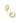 KENDRA SCOTT JAMIE HUGGIE EARRINGS GOLD WHITE CZ