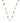 KENDRA SCOTT Sierra Star Crystal Strand Necklace in Gold Red White Blue Mix