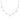 KENDRA SCOTT CAILIN DELICATE STRAND NECKLACE SILVER WHITE CZ